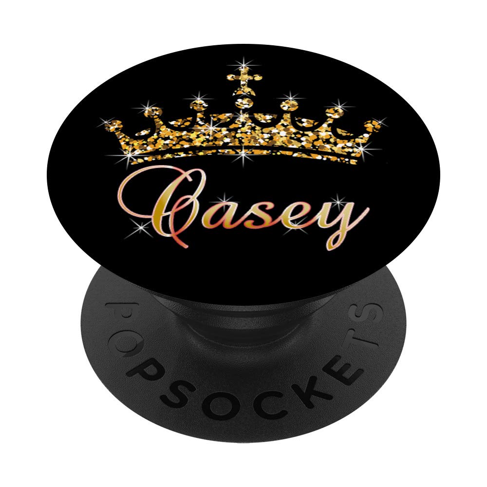 Casey Name with Tiara Crown Queen Princess - Casey PopSockets Grip and Stand for Phones and Tablets