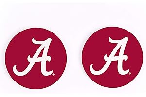 P. GRAHAM DUNN University of Alabama Crimson Tide NCAA Team Logo 2.75 x 2.75 Absorbent Ceramic Car Coasters Pack of 2