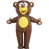 One Casa Inflatable Costume Adult,Blow Up Bear Suit,Full Body Animal Halloween Costumes for Men Women