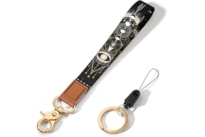 Hsxnam Wrist Lanyard Key Chain, Cute Wristlet Strap Keychain Holder for Women Keys Car Airpods ID Badges Phone, Arrow