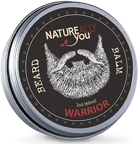NATUREALLY YOU - Beard Balm - Warrior Scent - (2 oz) - Condition, Smooth, Soften, Tame, Remove Beard Itch