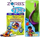 ZORBZ Combat Launcher & Self-Sealing Water Balloons (100 Count) with Filler Nozzle Gift Set Bundle - 2 Pack