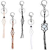 WEWAYSMILE Crystal Cage Keychains Unique Crystal Keychain Holder for Keychain Jewelry