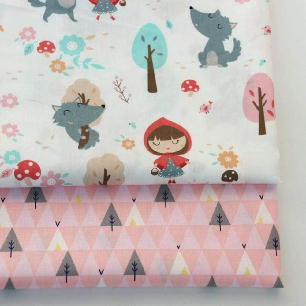 Zorro Animales Tela De Sarga De Algodon Impresa Para Bebe Patchwork Costura Acolchado Cuartos Gordos Paquete De Tela De Bricolaje Infantil Pxc 2pcs Dinosaurios 01 Fa 50x40cm Costura Y Manualidades Hogar Y Cocina