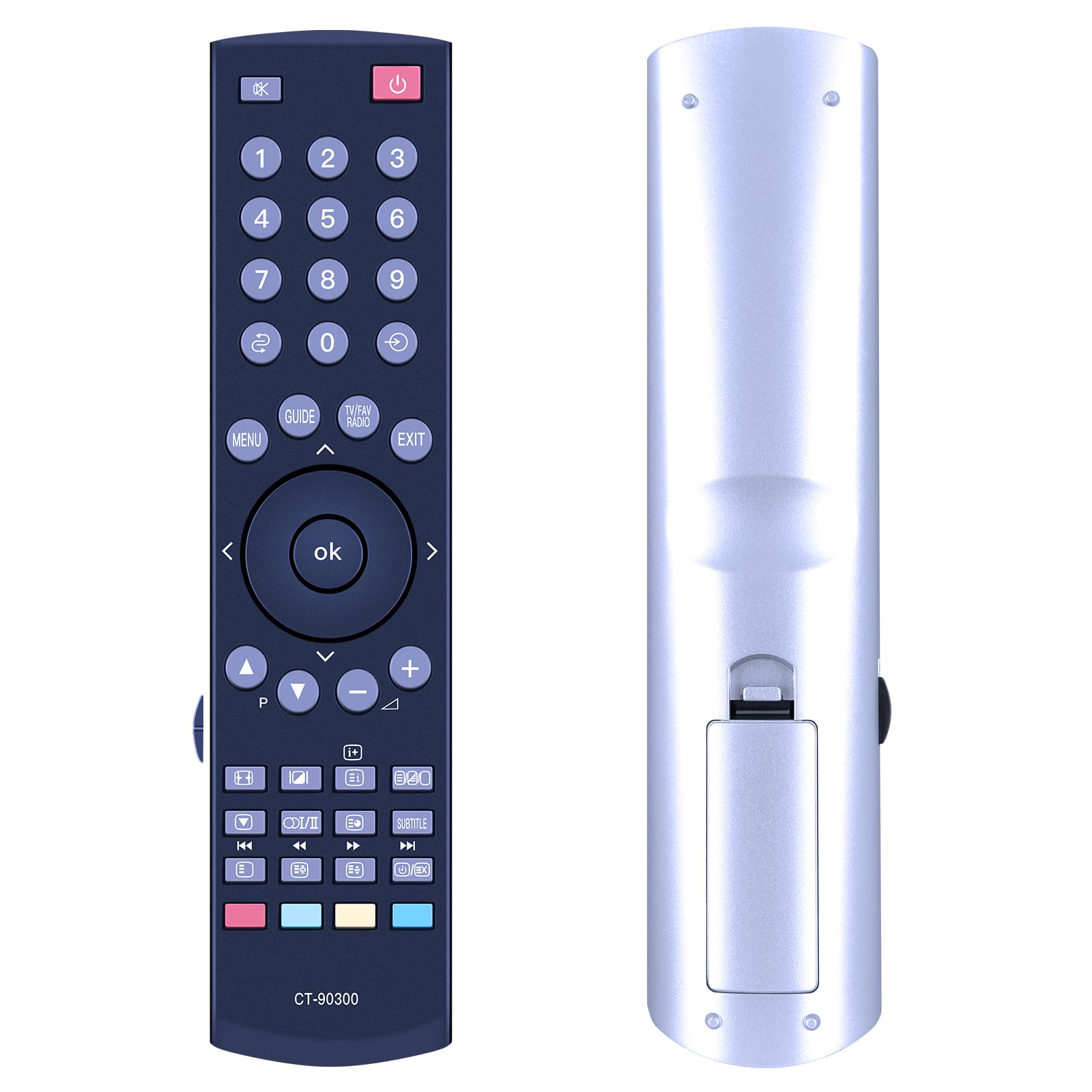 CT-90300 Replacement Remote Control for Toshiba LCD LED TV CT90300 19AV505D 26AV505D 32AV503D 32AV555DG 32AV563D 37AV505D 42AV504D 42AV554D — image 1