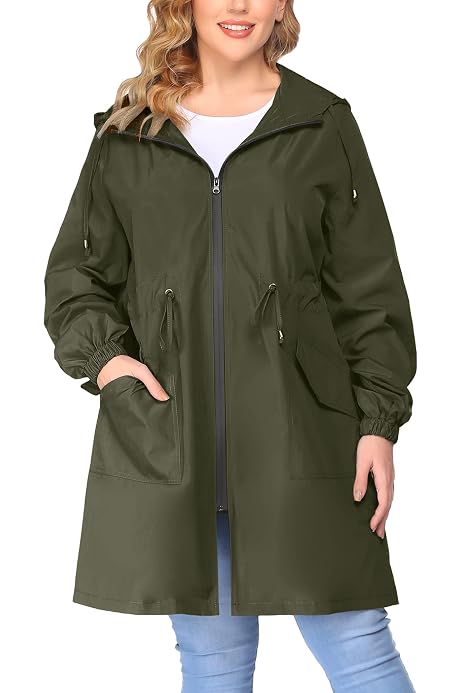 Long Raincoat Coat 