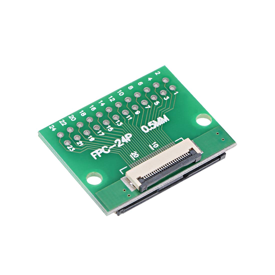 Photo 1 of uxcell FFC FPC 24 Pin 0.5mm 1mm Pitch to DIP 2.0mm PCB Converter Board Couple Extend Adapter