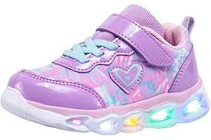 AkkPeiex Kids Led Shoes Toddler Girls Fashion Light Up Sneaker