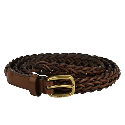 Ceinture maigre en cuir tressé marron Gucci pour Senegal Ubuy