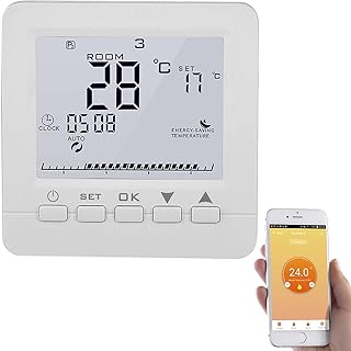 revolt Raumthermostat: WLAN-Thermostat für Fußbodenheizung, komp. zu Alexa &amp; Google Assistant (Raumthermostat Alexa)