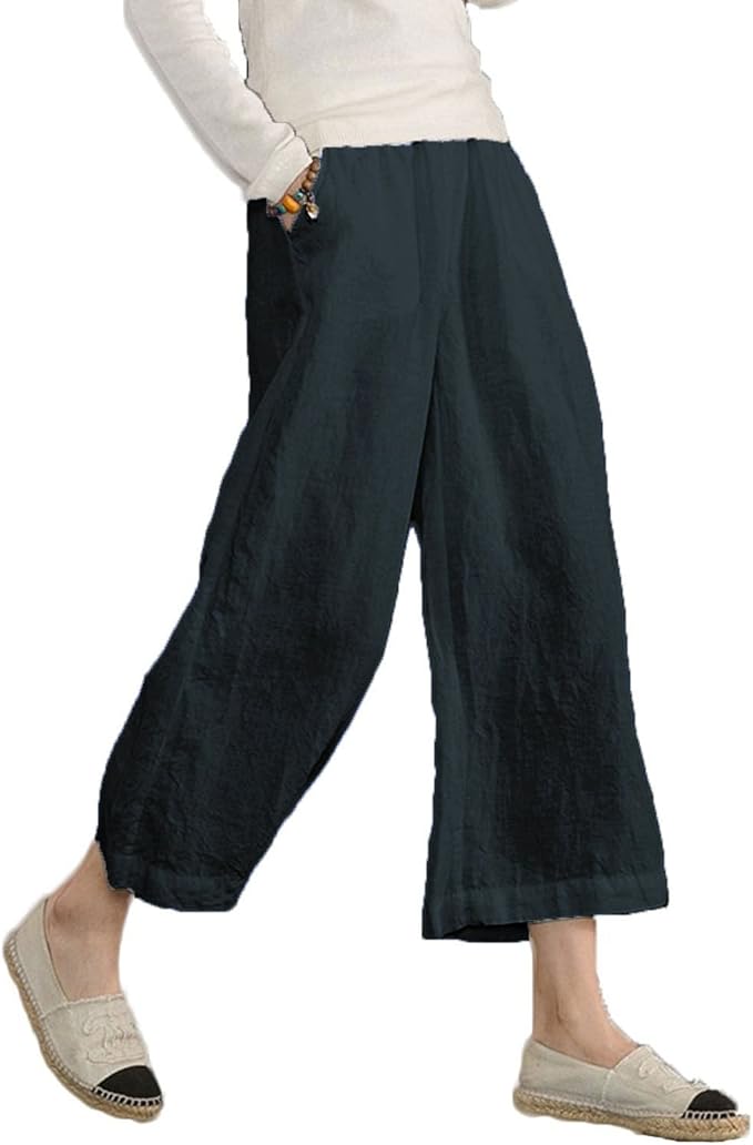 plus size capri trousers