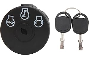 Vvikizy Replacement Switch Key Sturdy Ignition Switch with 2 Keys for Cub Cadet Mower - Easy Installation for JD, Craftsman Z
