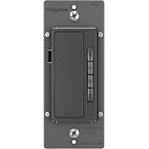 Legrand Radiant Digital Countdown Timer Switch, 4-Settings, Black, 1-Pack | Pass &amp; Seymour Preset Countdown Timer 10, 20, 40, 60 Minutes, Locator Light