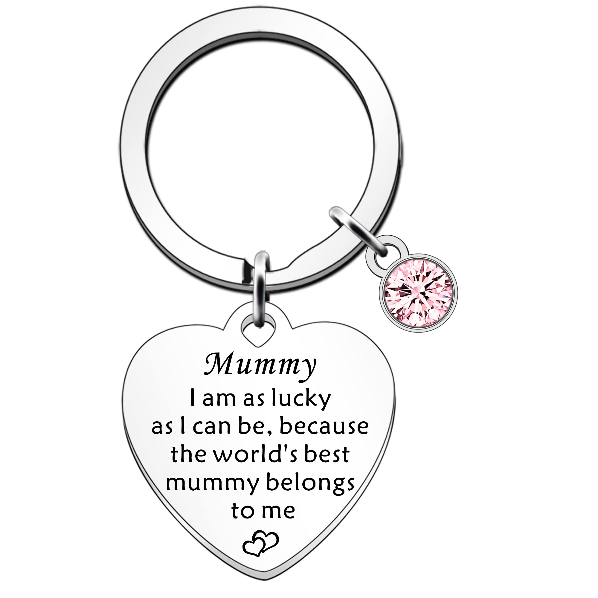 SDOFY Mum Mummy Gifts from Son Daughter - Mum Mummy Birthday Gifts & Mothers Day Keychain Present Keyring