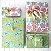 Tropical Banana Leaves/Rainbow Orchids Wrapping Paper (3-Sheets) - Double-Sided & Eco-Friendly Gift Wrap