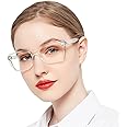 OCCI CHIARI Modern Big Frame Reading Glasses for Women Square Readers(Clear 2.5x) 1.0 1.25 1.5 1.75 2.0 2.25 2.5 2.75 3.0 3.5 4.0 5.0 6.0