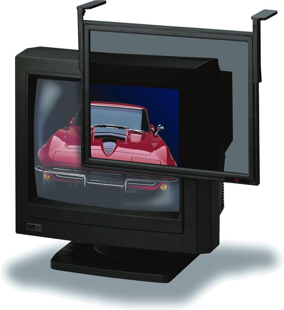 3M EX10XL Anti-Glare Computer Filter, Black Flat Frame