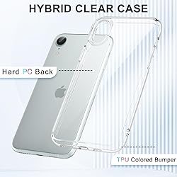 LoeoeL for iPhone XR Case Clear, Transparent Hybrid