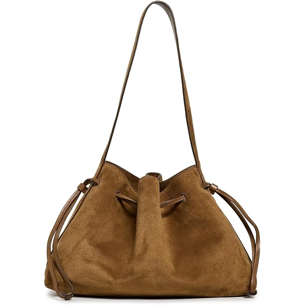 Amazon.com: Madewell Women Suede Lg Belted Satchel Dark Carob One