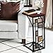 Kleeger Sofa Side Table with Cup Holder: Modern Coffee/Snack Table for Living Room, Bedroom, Dining Room| Contemporary Wood End Table| Elegant, Stylish Side Table| Perfect for Small Rooms