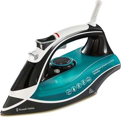 Russell Hobbs Supreme Steam Iron 2600W 350ml Ceramic Soleplate 155g Shot