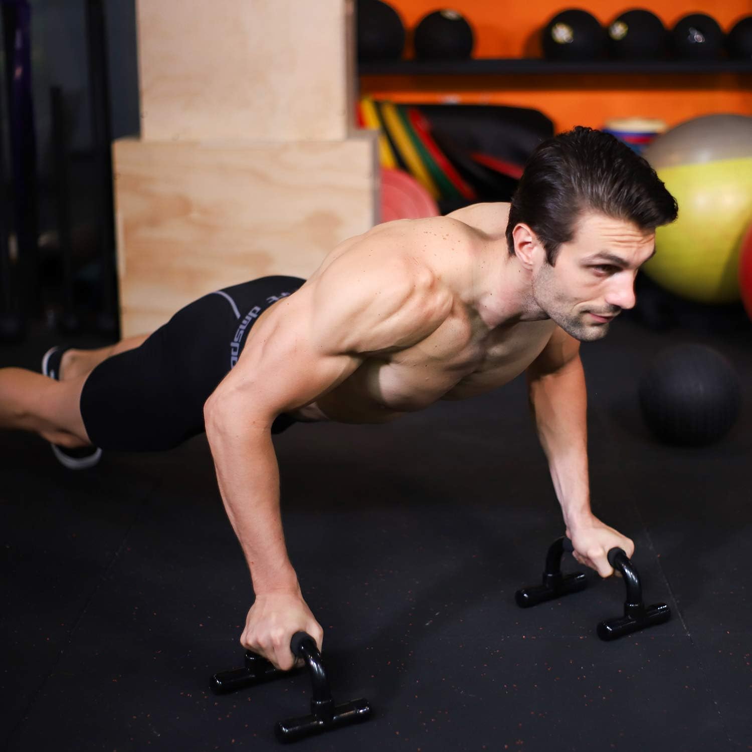 5BILLION Push Up Bars - Workout for Home Gym & Fitness - Great for Muscle Training - Foam Handle : Sports & Outdoors