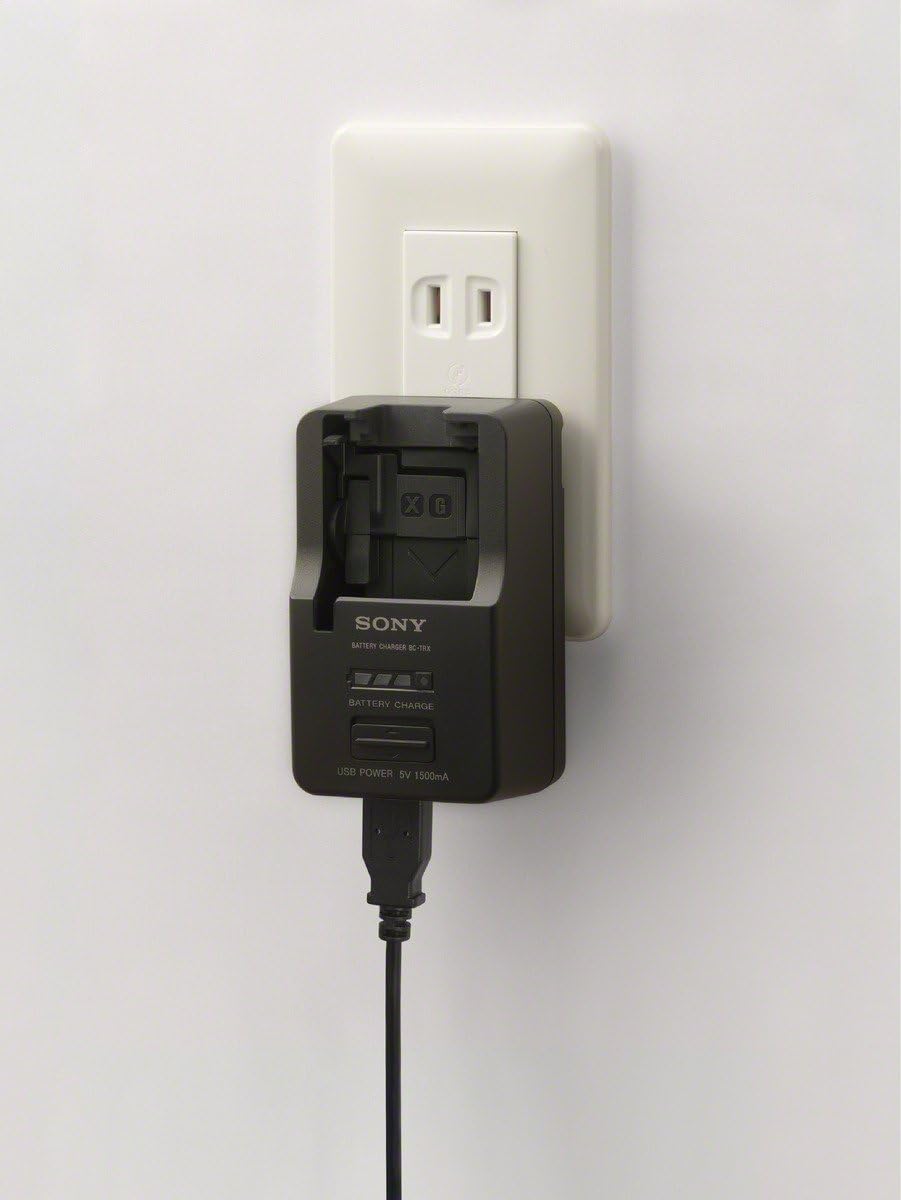 Sony BCTRX Battery Charger for X/G/N/D/T/R and K Series Batteries (Black) : Digital Camera Battery Chargers : Camera & Photo