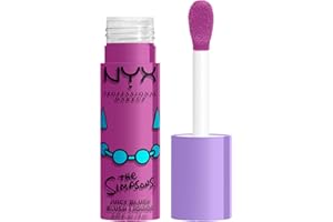 NYX Professional Makeup, Simpsons, Saucy Sisters Fat Cheeks Blush, Juicy Liquid Blush, Shade: Lavender Sass (Sheer Purple)