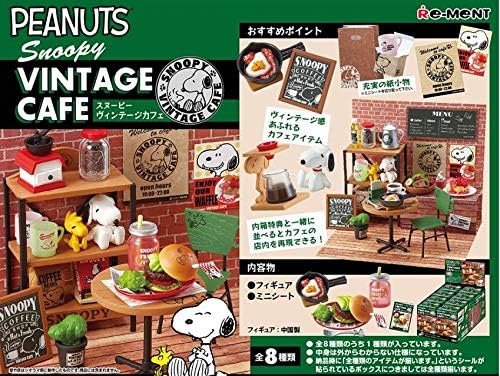 Amazon Com Re Ment Miniature Snoopy Vintage Cafe Set 6 Keema Curry 1 Pack Toys Games