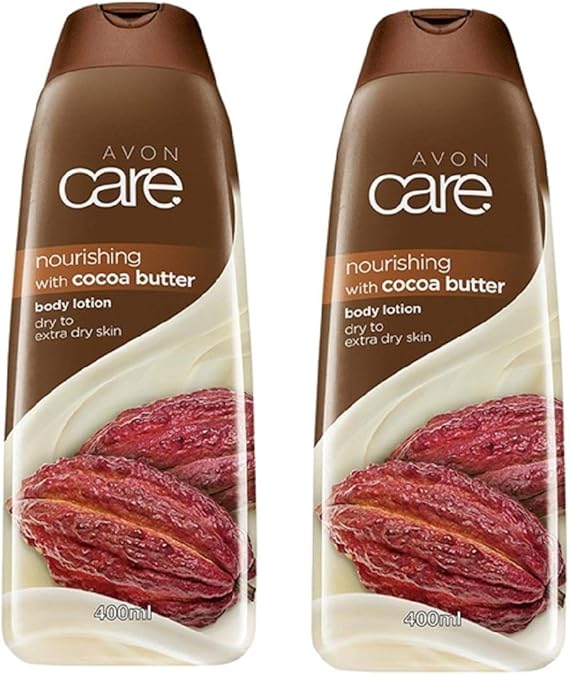 Pack of 2 Avon Care Nourishing Cocoa Butter Body Lotion 2 x 400ml For dry to Extra Dry Skin