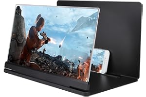Sanpyl 14 Inch Mobile Phone Screen Magnifier,Movie Video Enlarger AntiRadiation Eye Protection with Foldable Stand Holder for