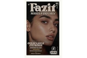 Golden Hour Eye Wings Makeup Patches, Limited Edition Metallic Temporary Tattoo, Waterproof Long-Lasting, 6 Count