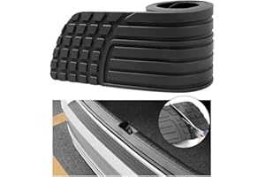 TNAIYH Car Rear Bumper Protector Guard, 41 x 3.4 inches Anti-Scratch Non-Slip Trimmable Vehicle Trunk Door Sill Guard Strip, Automotive Exterior Accessories, Universal for SUV RV Truck (Black)