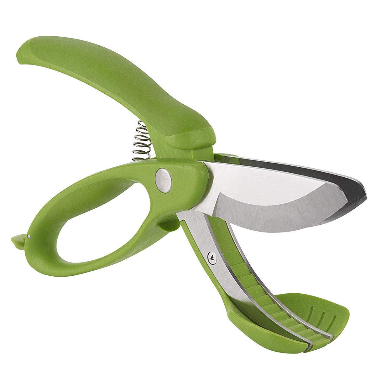 Salad Toss and Chop Stainless Steel Scissor Tongs Food Chopper for