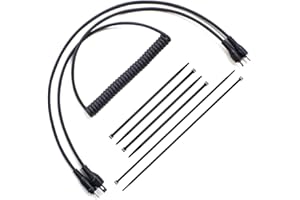 UTSAUTO Electric Shield Power Cord Helmet Heated Face Shield Cord Retractable Shield Heated Visor Cord with Flixed Clip and B