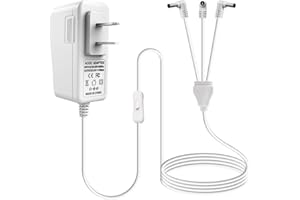 AIZYSY 4.5V DC Adapter for Lemax Village Collection 74707 74254 84428 44242 94565 for Christmas Micro Lighting Building Decoration for Village Spooky Town Switching Mode Power Supply Charger (3 Output)