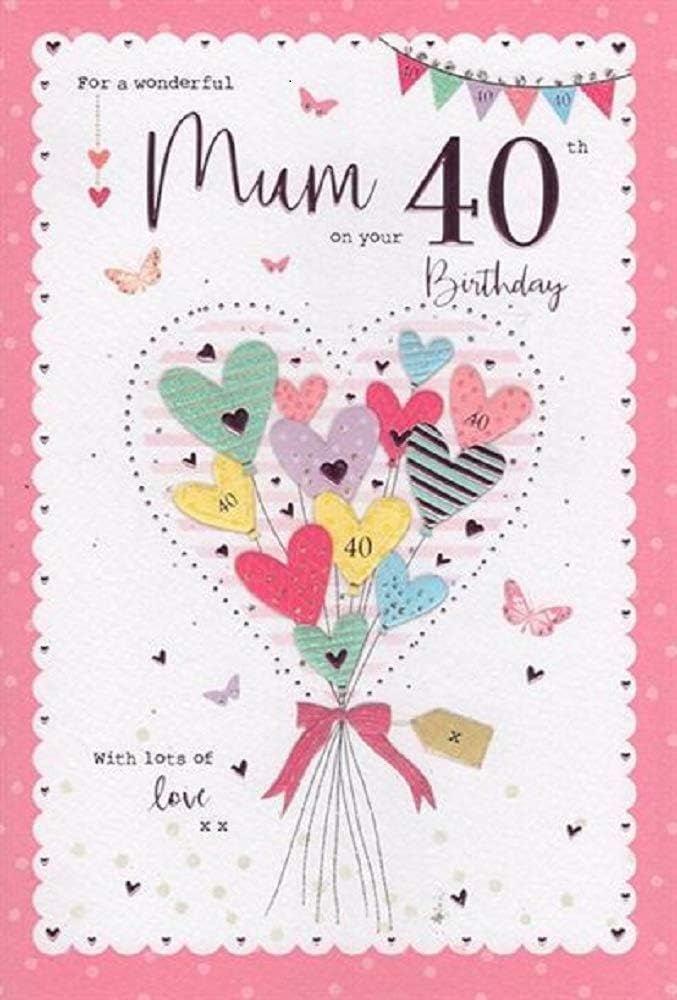 IC&G Wonderful Mum 40th Birthday Card