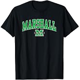 Marshall Thundering Herd Arch Over Black T-Shirt