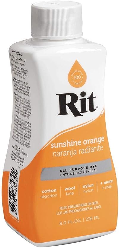 Rit All Purpose Liquid Dye 236ml - Sunshine Orange - Fabric Paint