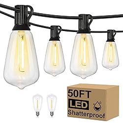 Brightever 50FT Outdoor String Lights
