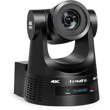 Amazon.com : FoMaKo 4K 60fps NDI PTZ Camera, Supports NDI HX3 4K
