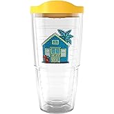 Tervis Made in USA Double Walled Beach House Retreat Collection Insulated Tumbler Cup Keeps Drinks Cold & Hot, 24oz, Margarita House