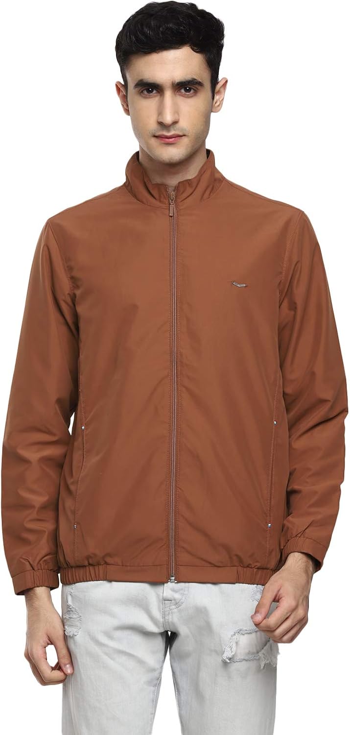Red Chief Solid Regular Fit Jacket for Men's (Tan)_8310136006XXL