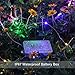 GDEAER 4 Pack Fairy Lights 16.4 Feet 50 Led Battery Operated Christmas Lights with Remote Waterproof 8 Modes Multi Color Twinkle String Lights for Thanksgiving Christmas Decorations Bedroom Wedding