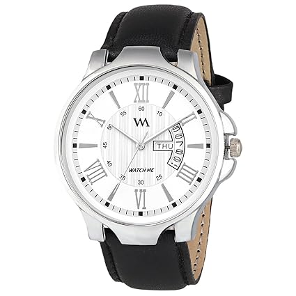 Wm Stylish White Leather Mens Watch- DD-002aeons