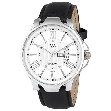 Watch Me White Leather Analog Mens Watch-DDWM-002 Watch for Mens Under 500 ; Watches for Mens Stylish ; Watch for Men Stylish Latest