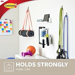 Command Medium Modern Reflections Metal Hook, Holds