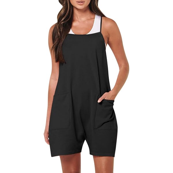 Tomosc Rompers For Women 2025 Summer Sleeveless