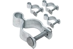 VIVIDA 1-5/8" Chain Link Female Gate Hinge, Metal Gate Hinge for 1-5/8" OD Post/Pipe, Chain Link Fence Hardware, Galvanized Steel, 4 PCS