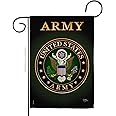 US Army Garden Flag Home Decor Armed Forces Decorations Officially Licensed American Decorations Military Memorabilia Remembrance Wall Tapestry Retire Outdoor Yard Banner Veteran Memorial Day Gifts Made In USA